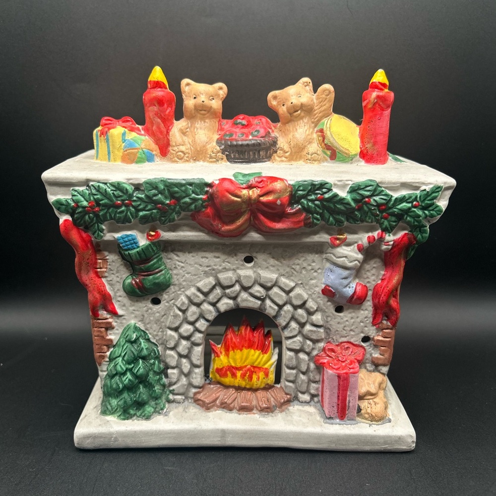 Vintage Christmas Gift Collection Porcelain Candle Holder - Picture 1 of 9